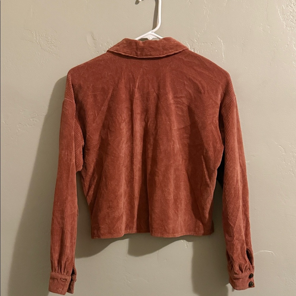 Madewell Terracotta Corduroy Crop Jacket XSmall - Picture 5 of 7